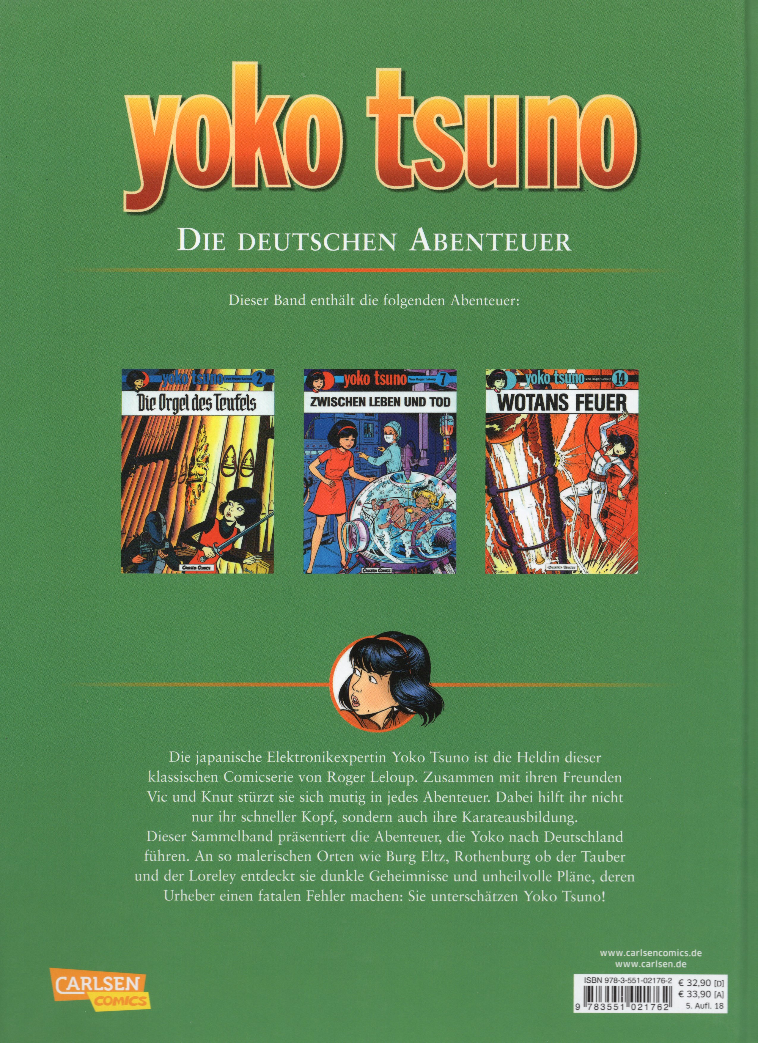 Yoko Tsuno   Sammelband 01   Die Deutschen Abenteuer   Back